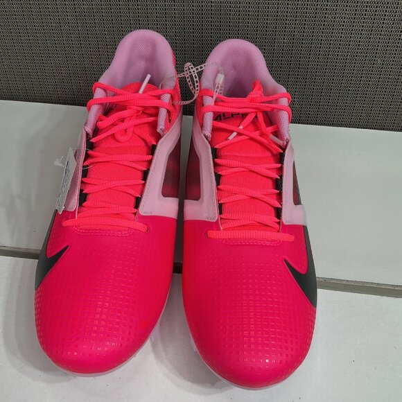Nike Alpha Menace 4 Pro Agility Football Cleats Size 11 Pink/Black Mens Athletic - Picture 2 of 8